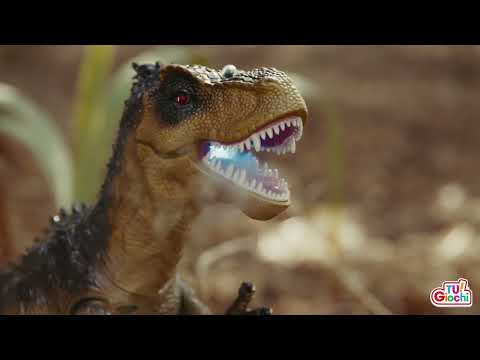 TU GIOCHI - Dinosauro con Effetto Fumo e Luci LED - Il Mondo dei Dinosauri