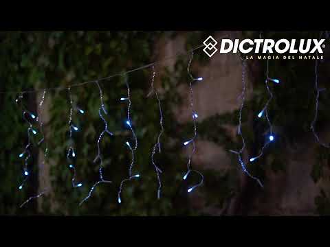 DICTROLUX - Tenda Luminosa 160 LED Bianco Freddo Plus 4 metri