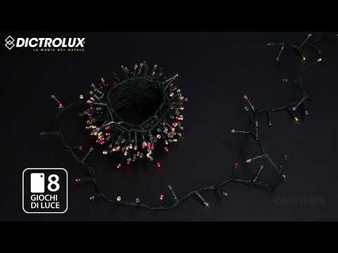 DICTROLUX - Catena Luminosa Compact 1000 LED Multicolor 20 metri