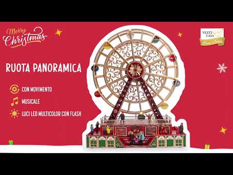 VESTIAMO CASA GRAN NATALE - La Ruota Panoramica di Natale - h50x38x18 cm