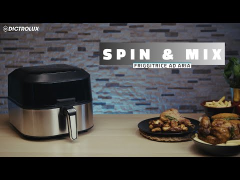DICTROLUX - Friggitrice ad aria Spin & Mix 5,5 litri 1500 Watt