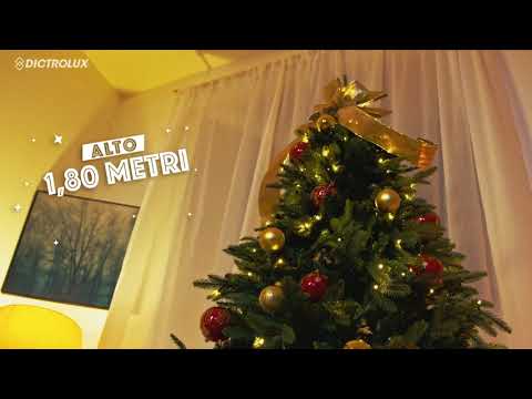 VESTIAMO CASA GRAN NATALE - Albero di Natale Luminoso Ande 200 Led Bianco Caldo - h180 cm diametro alla base 121 cm