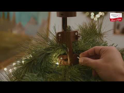 VESTIAMO CASA GRAN NATALE - Puntale Rotante con Aeroplano e Stella Luminosa