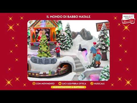 VESTIAMO CASA GRAN NATALE - Il mondo di Babbo Natale - h20x30x18 cm