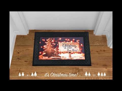 VESTIAMO CASA GRAN NATALE - Tappeto Natalizio Luminoso e Musicale 45x75 cm