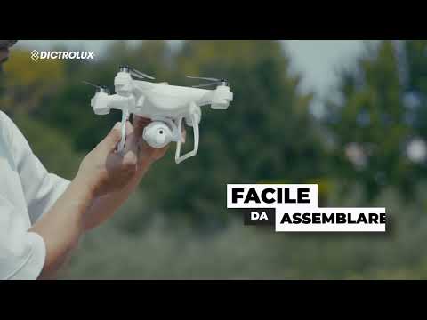 DICTROLUX - Drone Sky Explorer con Telecamera 480p, Motore Brushless e Controllo da Smartphone