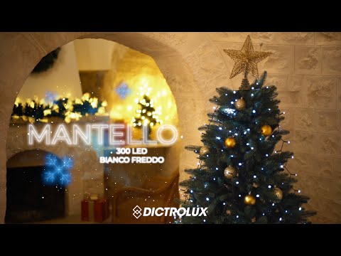 DICTROLUX - Mantello Luminoso per Albero 300 LED Bianco Freddo