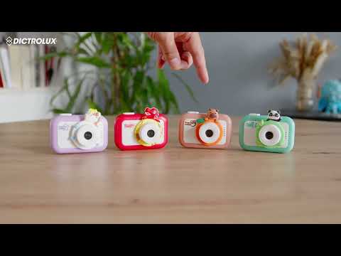 DICTROLUX - Mini Fotocamera Digitale per Bambini 4 in 1 con Giochi e Filtri Selfie 3+ Anni