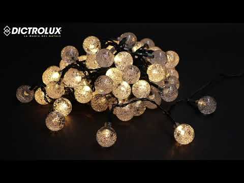 DICTROLUX - Catena Luminosa 48 LED Bianco Caldo 4,8 metri