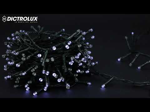 DICTROLUX - Catena Luminosa Compact 300 LED Bianco Freddo 12 metri