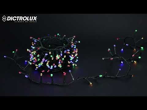 DICTROLUX - Catena Luminosa Compact 96 LED Multicolor 3,84 metri