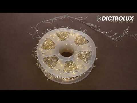 DICTROLUX - Catena Luminosa 1000 MicroLED Bianco Caldo Garland 13 metri