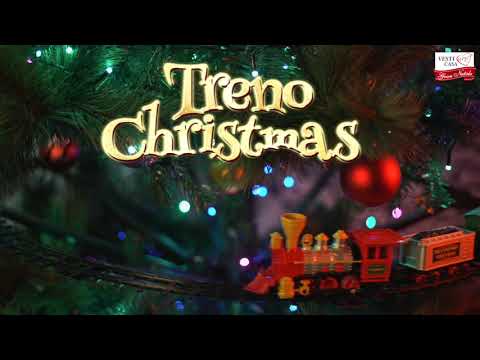 VESTIAMO CASA GRAN NATALE - Treno Christmas Sospeso per Albero con Luci, Suoni 21 Pezzi