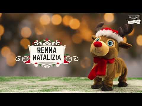 VESTIAMO CASA GRAN NATALE - Renna Natalizia Filoguidata con Musica h30 cm