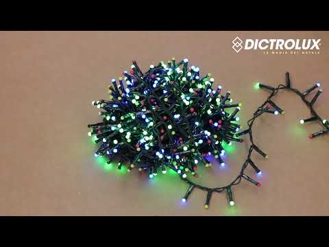 DICTROLUX - Catena Luminosa 500 LED Multicolor Soft MiniPearl 12,5 metri