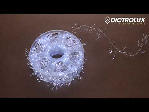 DICTROLUX - Catena Luminosa 1000 MicroLED Bianco Freddo Garland 13 metri