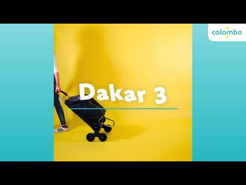 COLOMBO - Carrello porta spesa Dakar 3 con 6 Ruote Blu Navy 50 litri