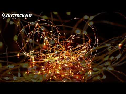 DICTROLUX - Catena Luminosa 180 microled Oro 13,5 metri