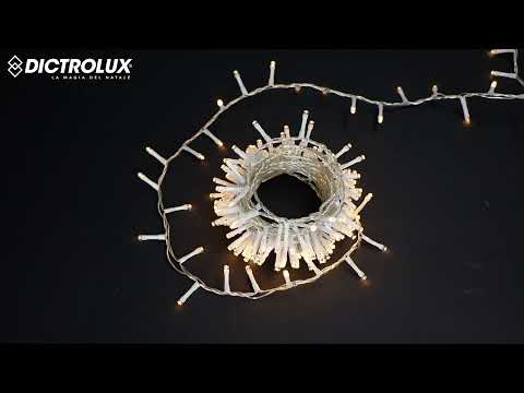 DICTROLUX - Catena Luminosa 500 LED Bianco Caldo 15 metri
