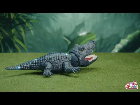 TU GIOCHI - Coccodrillo Radiocomandato con Luci e Suoni 2.4GHz