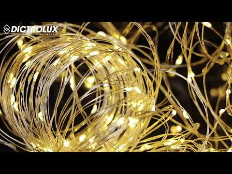 DICTROLUX - Catena Luminosa 1000 microled Bianco Caldo - 50 metri