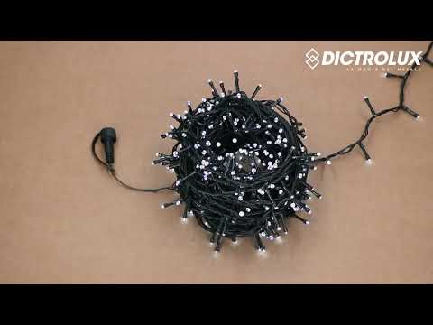 DICTROLUX - Catena Luminosa Compact 500 LED Bianco Freddo 25 metri