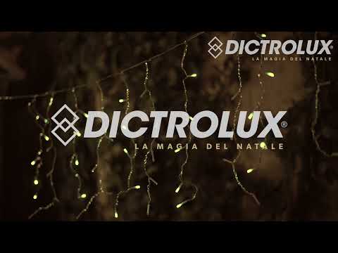 DICTROLUX - Tenda Luminosa 160 LED Oro Plus 4 metri
