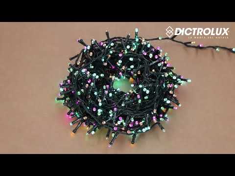DICTROLUX - Catena Luminosa Compact 1000 LED Multicolor Candy 20 metri