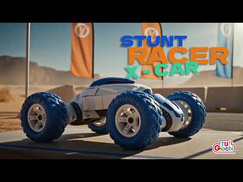 TU GIOCHI - Stunt Racer-X Car Auto Radiocomandata Trasformabile  in Scala 1:16 5+ Anni