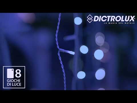 DICTROLUX - Tenda Luminosa 240 Led Bianco Freddo Premium - 4 metri di luce