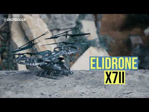 DICTROLUX - Elicottero Radiocomandato Elidron-X711 con Decollo Automatico e Hovering