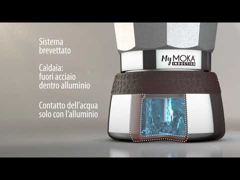 PEDRINI - Caffettiera MyMoka Induction 3 tazze - Compatibile con fondo ad induzione