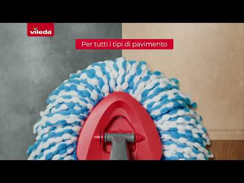 VILEDA - Sistema Lavapavimenti H2PrO Spin Mop - Separazione al 100% di acqua pulita e sporca