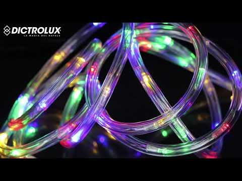 DICTROLUX - Tubo Luminoso 180 LED Multicolor 10 metri