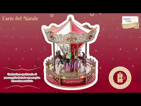 VESTIAMO CASA GRAN NATALE - Giostrina Natalizia - h27 cm diametro 22 cm