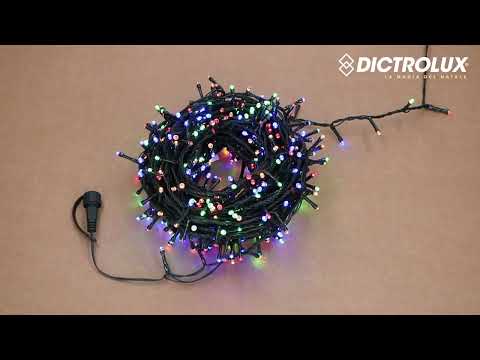 DICTROLUX - Catena Luminosa Compact 500 LED Multicolor 25 metri