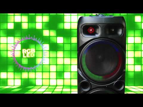 IDANCE - Speaker Bluetooth Wireless Typhoon 901X con Luci RGB, 2 Microfoni e Telecomando