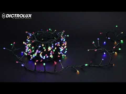DICTROLUX - Catena Luminosa 180 LED Multicolor 7,2 metri