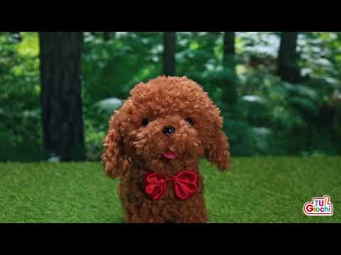 TU GIOCHI - Cane Interattivo Filoguidato Charly - Peluche Interattivo con Suoni e Movimento