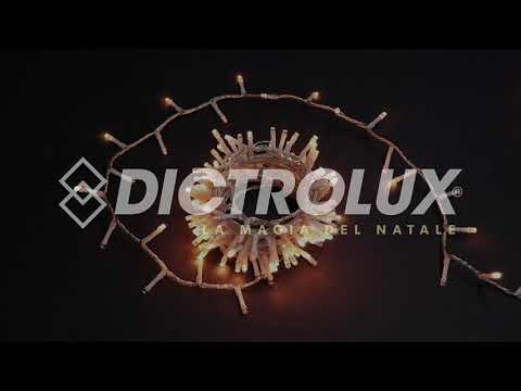 DICTROLUX - Catena Luminosa 500 LED Oro 15 metri