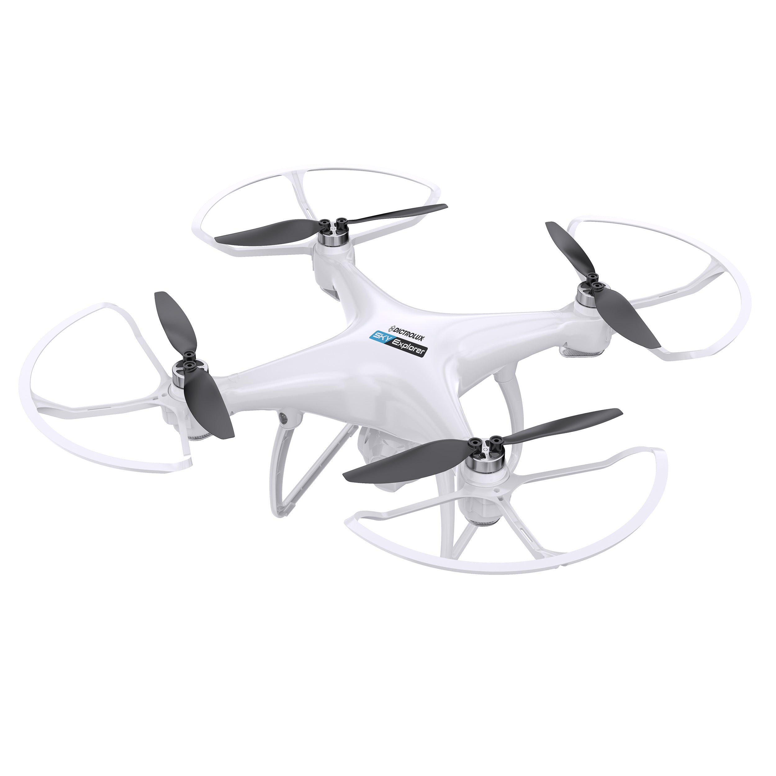 DICTROLUX - Drone Sky Explorer con Telecamera 480p, Motore Brushless e Controllo da Smartphone
