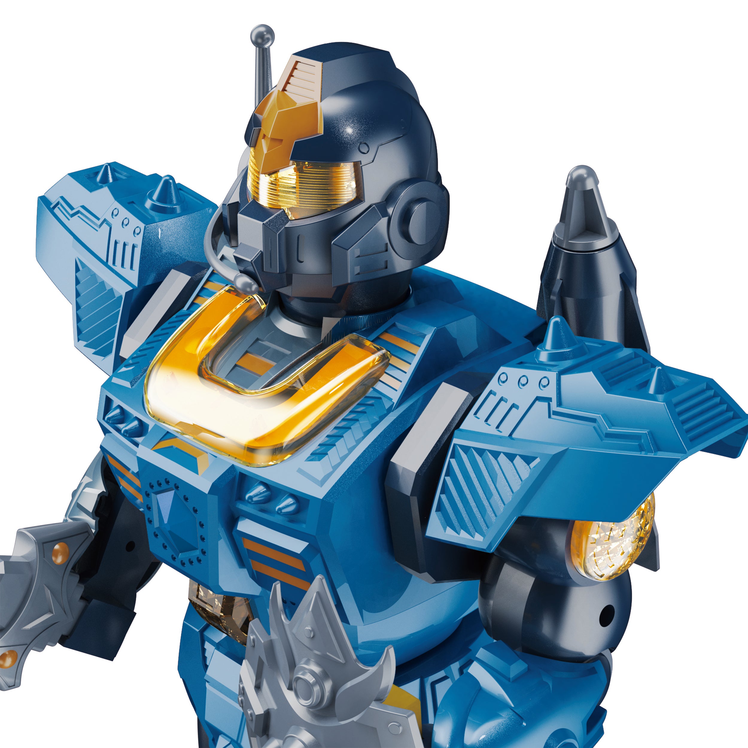 TU GIOCHI - Cyber Warrior Galaxy Defender Robot Interattivo con Suoni, Luci e Lanciamissili