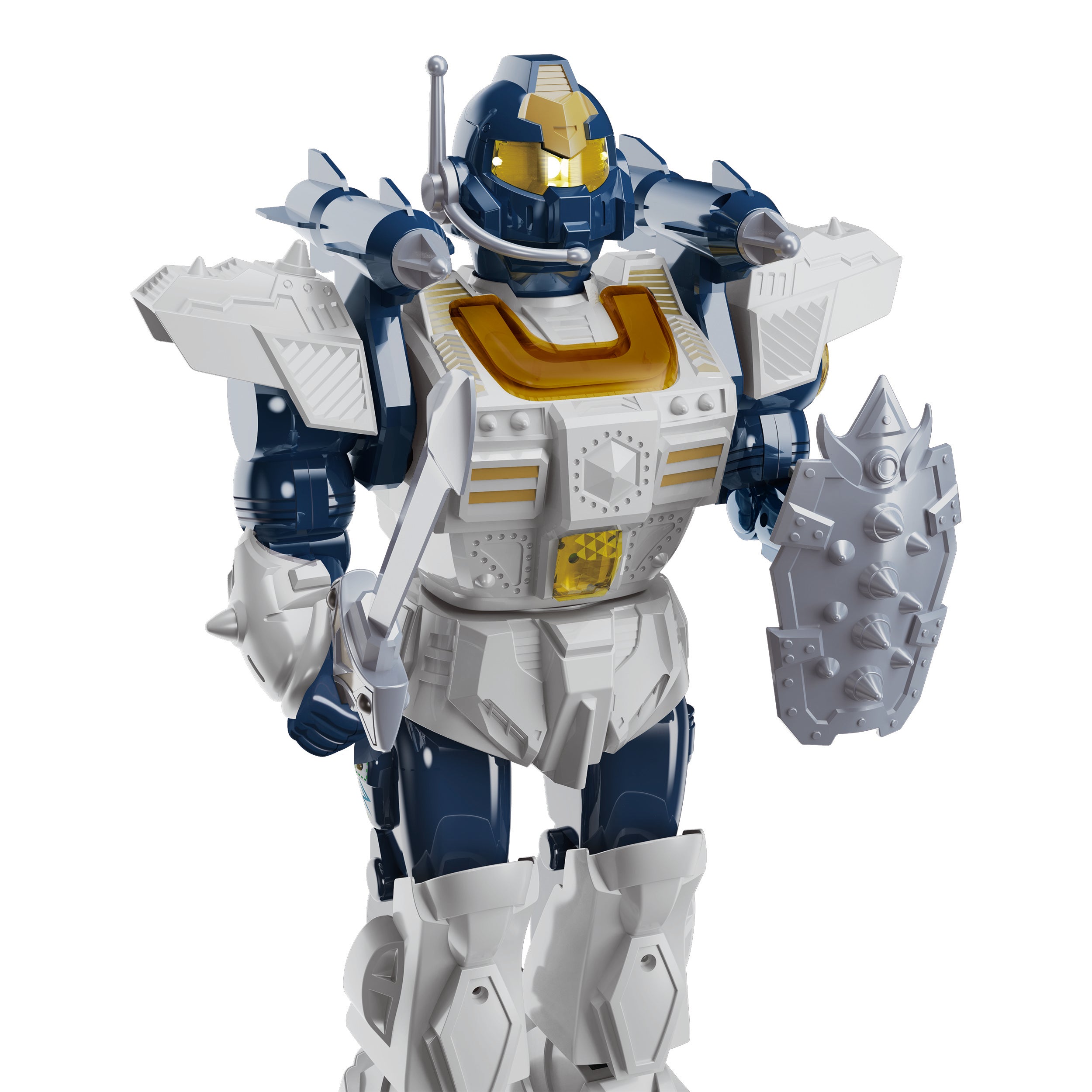 TU GIOCHI - Cyber Warrior Galaxy Defender Robot Interattivo con Suoni, Luci e Lanciamissili