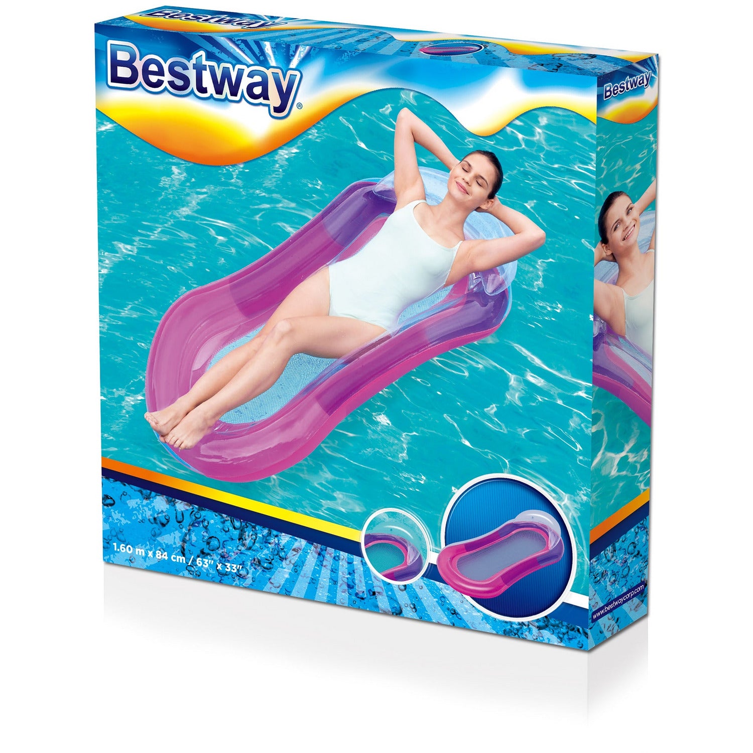 BESTWAY - Materassino amaca gonfiabile Hydroluxe 160x84 cm