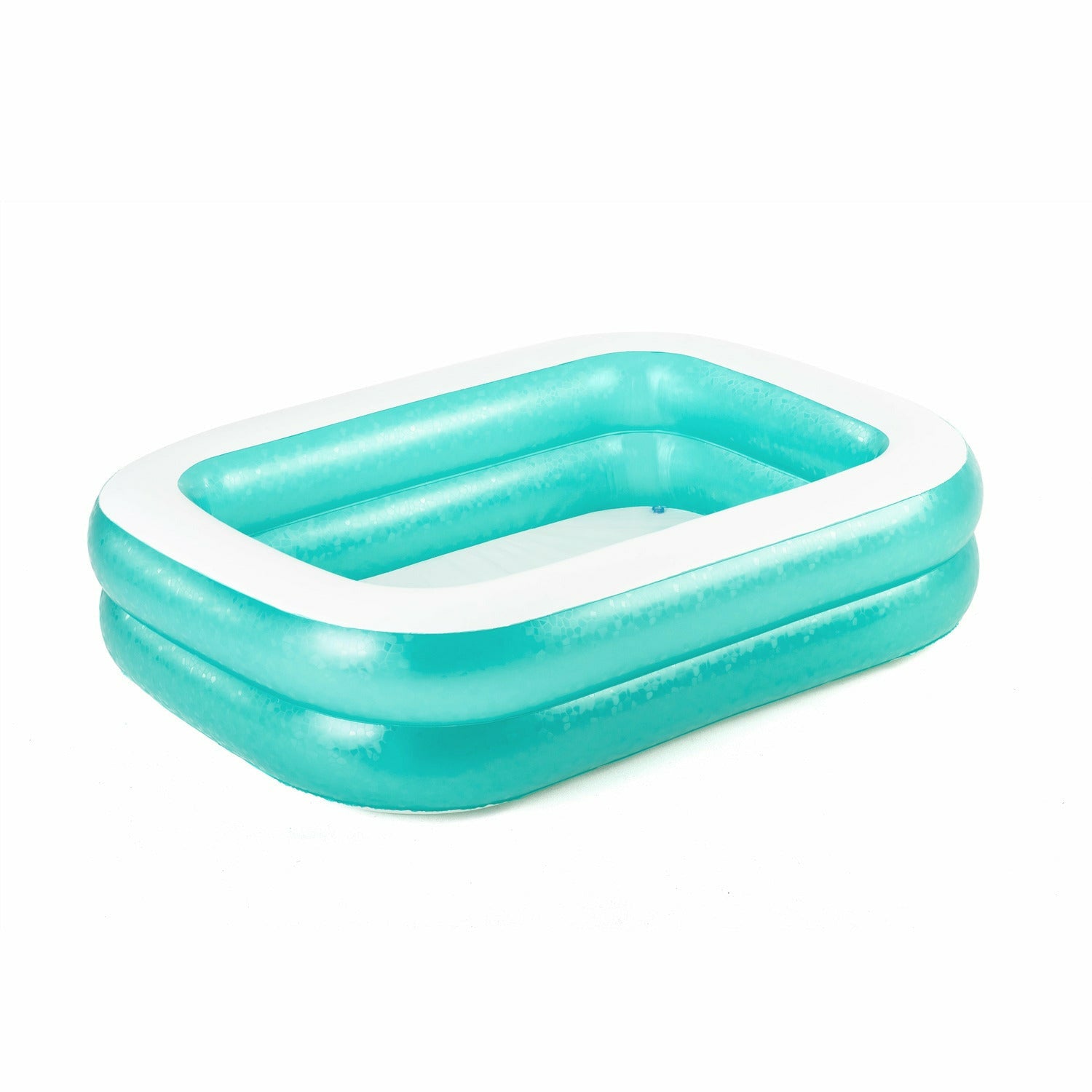 BESTWAY - Piscina Family gonfiabile rettangolare a 2 anelli - altezza 51x201x150 cm