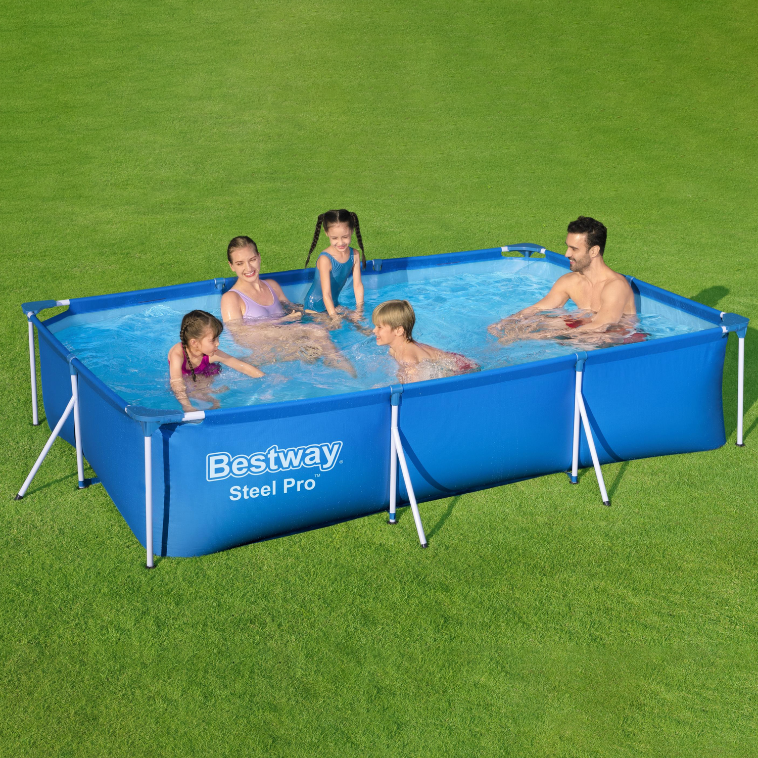 BESTWAY - Piscina rettangolare Steel Pro Frame - h66x300x201 cm