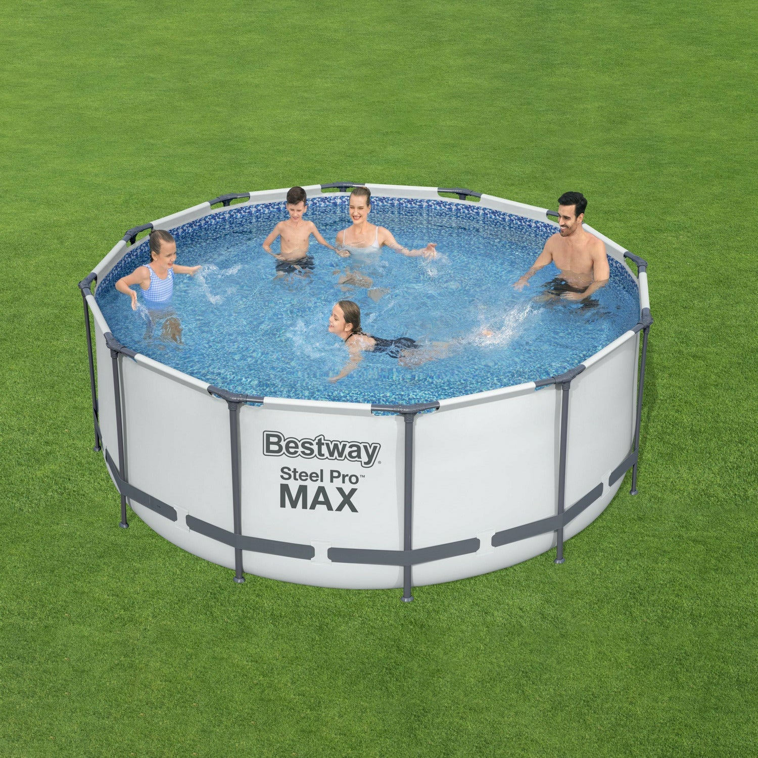 BESTWAY - Piscina fuori terra rotonda Steel Pro MAX - altezza 122 cm diametro 366 cm