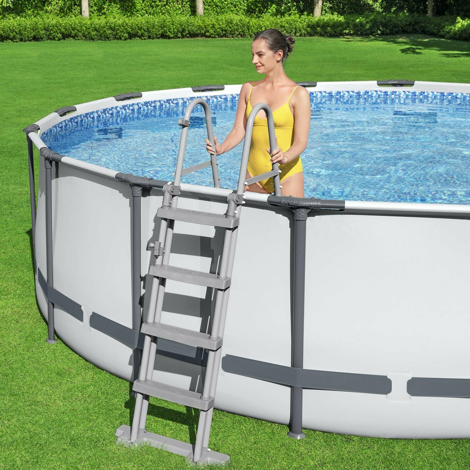 BESTWAY - Piscina fuori terra rotonda Steel Pro MAX - altezza 122 cm diametro 366 cm