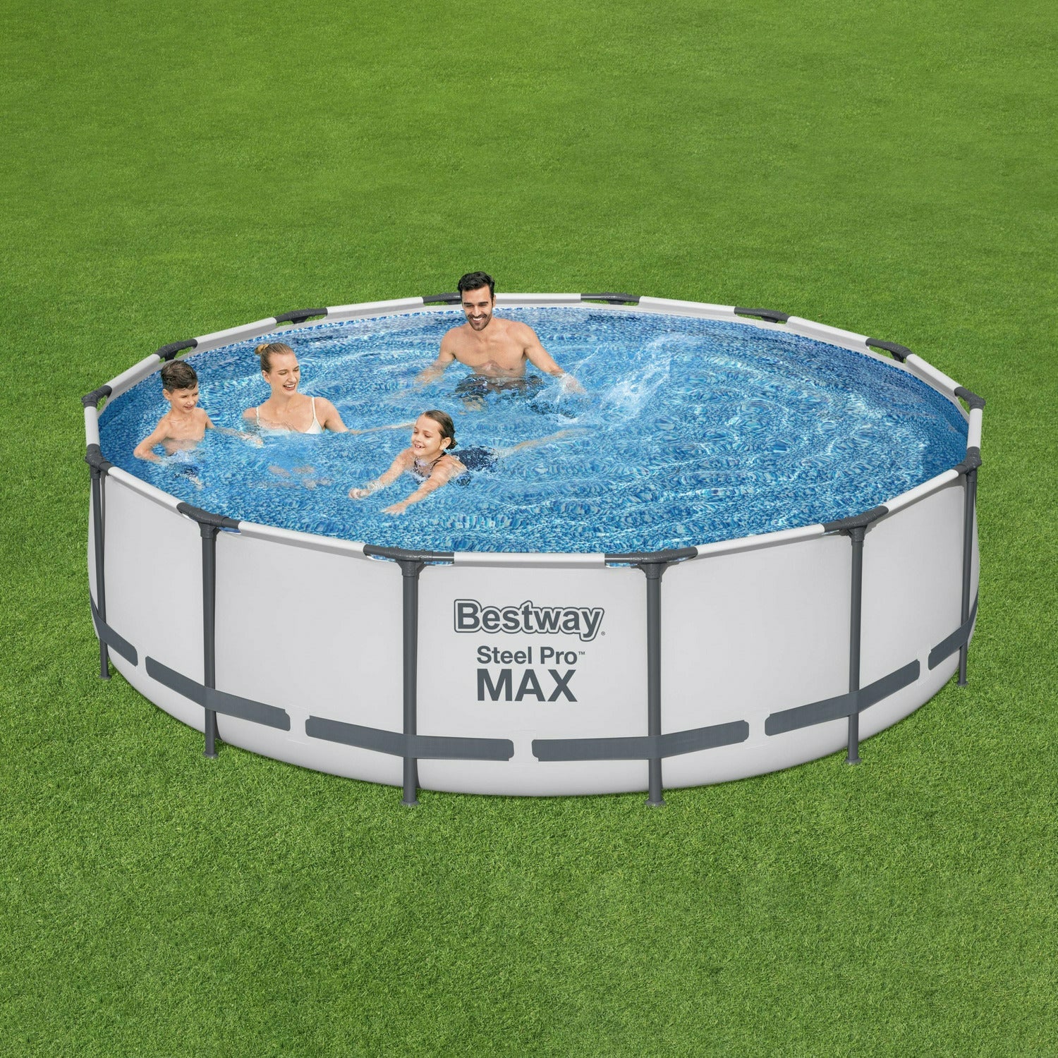 BESTWAY - Piscina fuori terra Steel Pro Max - altezza 107cm diametro 427cm
