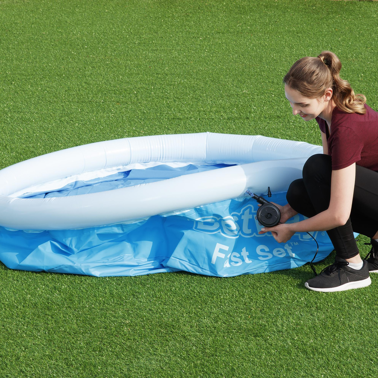 BESTWAY - Piscina fuori terra gonfiabile Fast Set - altezza 51cm diametro 183cm